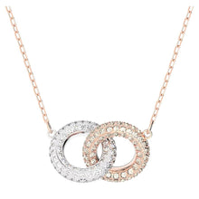 Dây chuyền LAMY Intertwined Circles Stone Rose Gold Necklace CDE6111GG Women's Necklace
