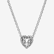 Dây chuyền LAMY White Heart Stone Necklace Rose Gold CDE6173RG - 925 Sterling Silver Women's Necklace