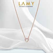 Dây chuyền LAMY White Heart Stone Necklace Rose Gold CDE6173RG - 925 Sterling Silver Women's Necklace