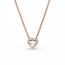 Dây chuyền bạc LAMY White Heart Stone Necklace Silver CDE6173SV - 925 Sterling Silver Women's Necklace