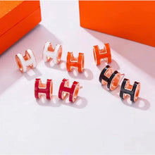 Khuyên tai LAMY H-shaped Women's Earrings Rose Gold CDE3054