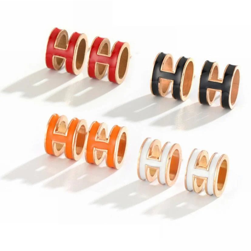 H-shaped Earrings
