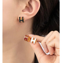 Khuyên tai LAMY H-shaped Women's Earrings Rose Gold CDE3054