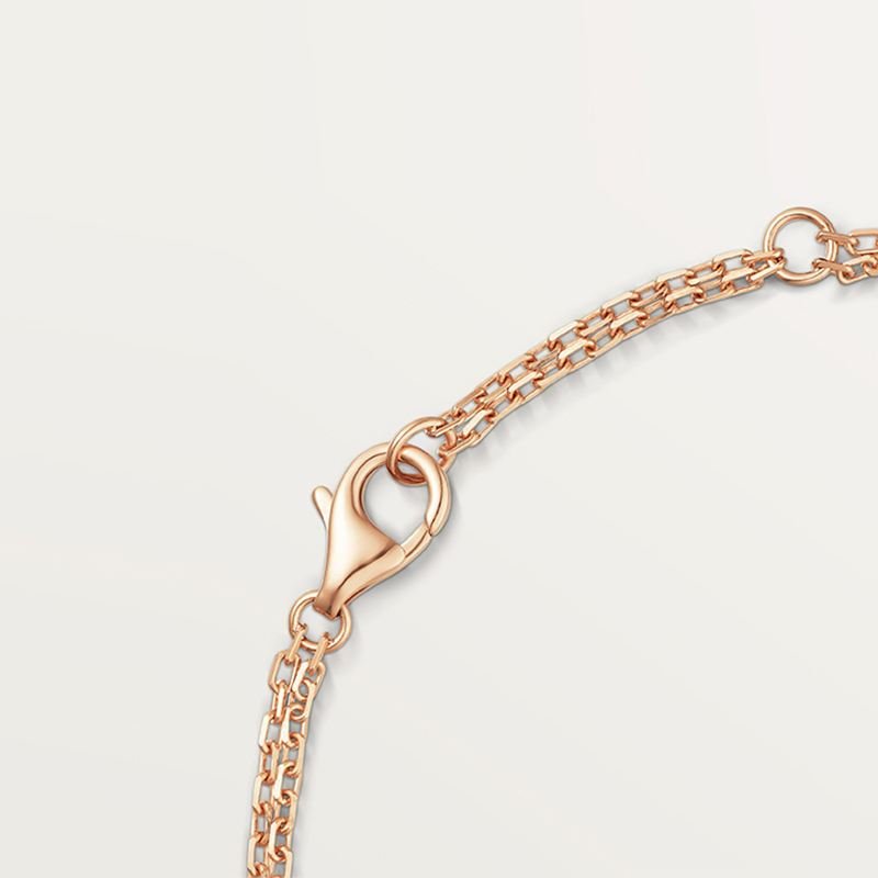 Love Engraved Anklet Rose Gold
