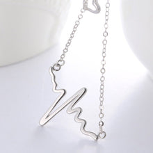 Dây chuyền Heart Shaped EKG Necklace Silver CDE6089SV - Sterling Silver Women's Necklace