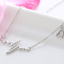 Dây chuyền Heart Shaped EKG Necklace Silver CDE6089SV - Sterling Silver Women's Necklace