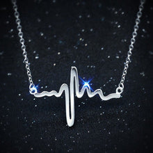 Dây chuyền Heart Shaped EKG Necklace Silver CDE6089SV - Sterling Silver Women's Necklace