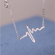Dây chuyền Heart Shaped EKG Necklace Silver CDE6089SV - Sterling Silver Women's Necklace