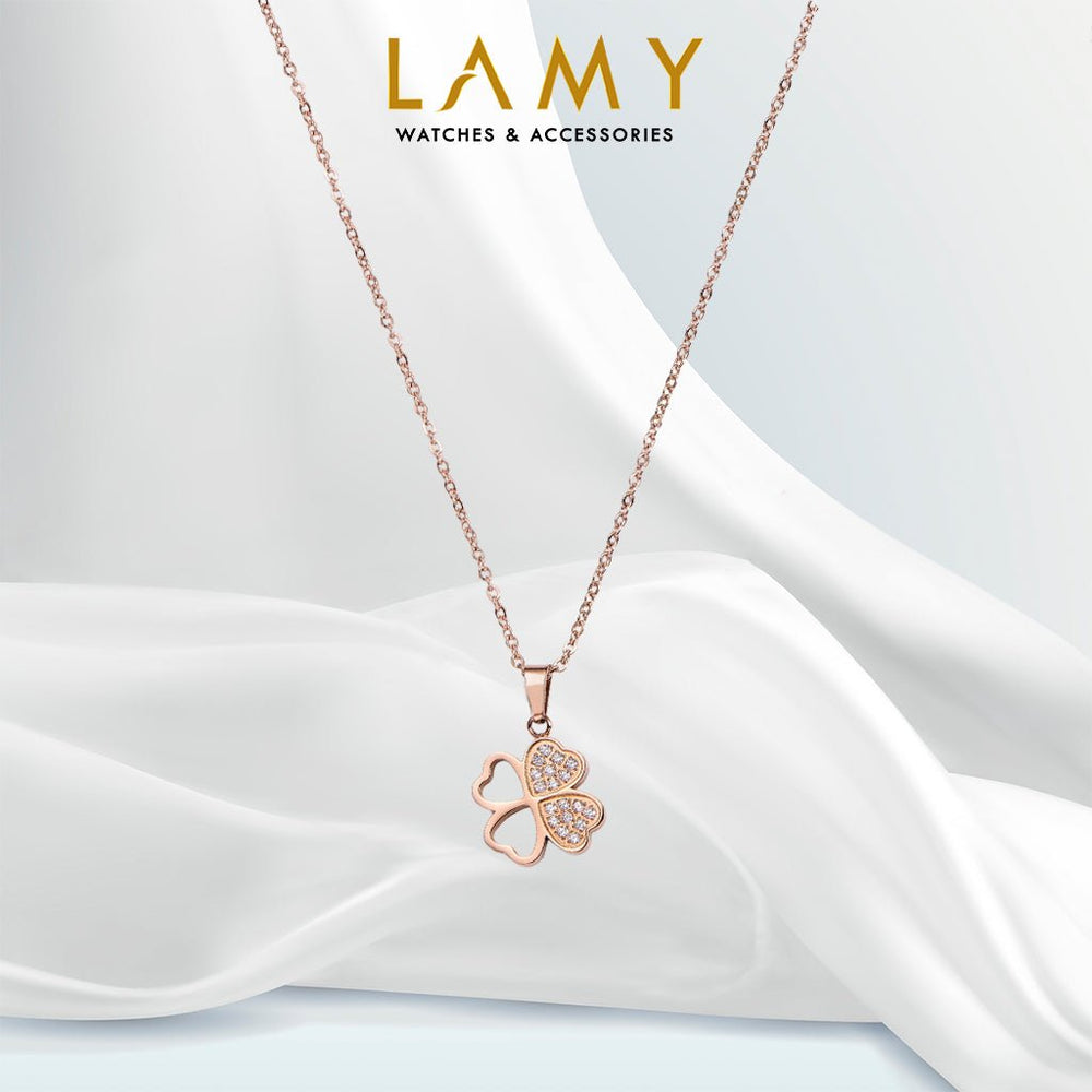 Belle Fleur Pour Vous Necklace Rose Gold