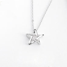 Dây chuyền bạc LAMY Gem-Studded Lucky Star Necklace Silver CDE6121SV - Women's Silver Necklace