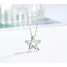 Dây chuyền bạc LAMY Gem-Studded Lucky Star Necklace Silver CDE6121SV - Women's Silver Necklace
