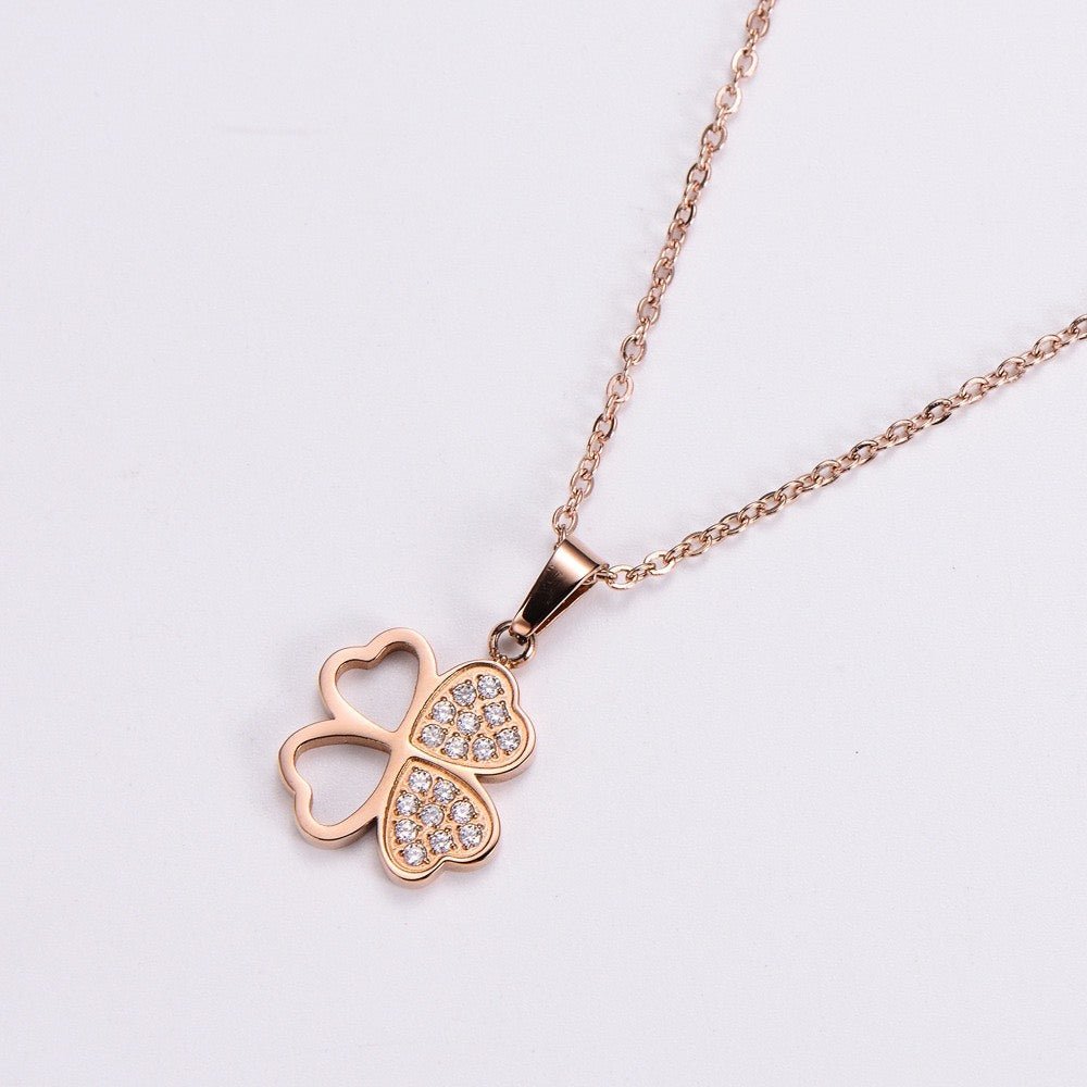 Belle Fleur Pour Vous Necklace Rose Gold
