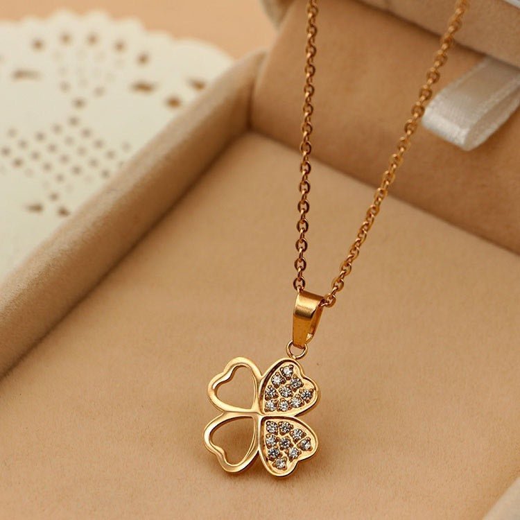 Belle Fleur Pour Vous Necklace Rose Gold