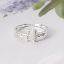 Nhẫn bạc nữ S925 Lamy H-Shaped Ring Silver 8095 - Nhẫn bạc ta, cao cấp