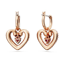 Khuyên tai LAMY Una Heart Pink Women's Earrings Rose Gold CDE3134