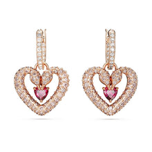 Khuyên tai LAMY Una Heart Pink Women's Earrings Rose Gold CDE3134