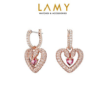 Khuyên tai LAMY Una Heart Pink Women's Earrings Rose Gold CDE3134