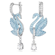 Khuyên tai LAMY Iconic Swan Blue Crystal women's earrings CDE3144