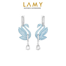Khuyên tai LAMY Iconic Swan Blue Crystal women's earrings CDE3144