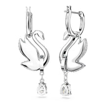 Khuyên tai LAMY Iconic Swan Blue Crystal women's earrings CDE3144