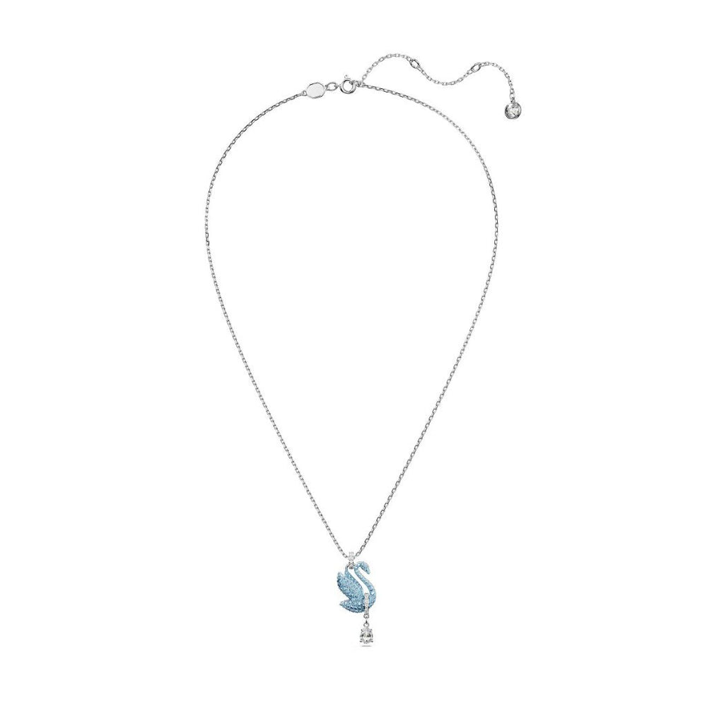 Iconic Swan Necklace & Earrings Set Blue - 6190BE & 3144