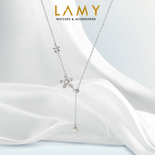 Dây chuyền LAMY Five-petal Flower Pendant Silver Necklace CDE6232SV