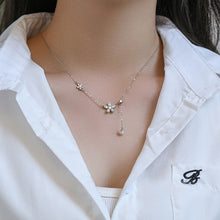 Dây chuyền LAMY Five-petal Flower Pendant Silver Necklace CDE6232SV