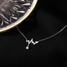 Dây chuyền LAMY Sparkling Heartbeat Silver Necklace CDE6237SV