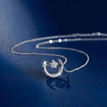 Dây chuyền LAMY Sparkling Moon and Star Pendant Silver Necklace CDE6238SV