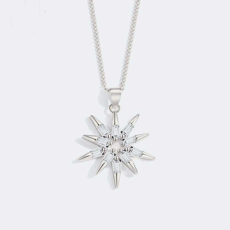 CDE Ten-pointed Star Pendant Silver Necklace CDE6258SV