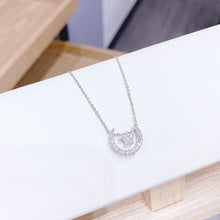 Dây chuyền LAMY Sparkling Moon and Star Pendant Silver Necklace CDE6238SV
