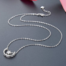 Dây chuyền LAMY Sparkling Moon and Star Pendant Silver Necklace CDE6238SV