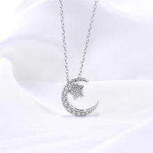 Dây chuyền LAMY Sparkling Moon and Star Pendant Silver Necklace CDE6238SV