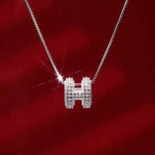 Dây chuyền LAMY Stone-encrusted H-shaped Silver Necklace CDE6262SV