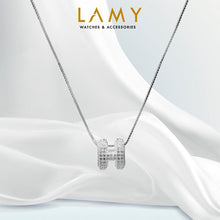 Dây chuyền LAMY Stone-encrusted H-shaped Silver Necklace CDE6262SV