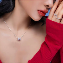 Dây chuyền LAMY Stone-encrusted H-shaped Silver Necklace CDE6262SV