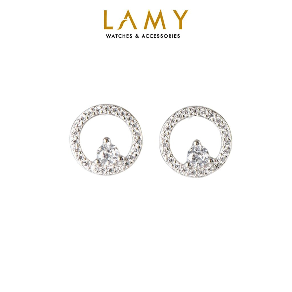 Simple Hollow Earrings Silver