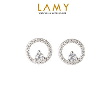 Khuyên tai LAMY Simple Hollow Silver women's earrings CDE3106SV