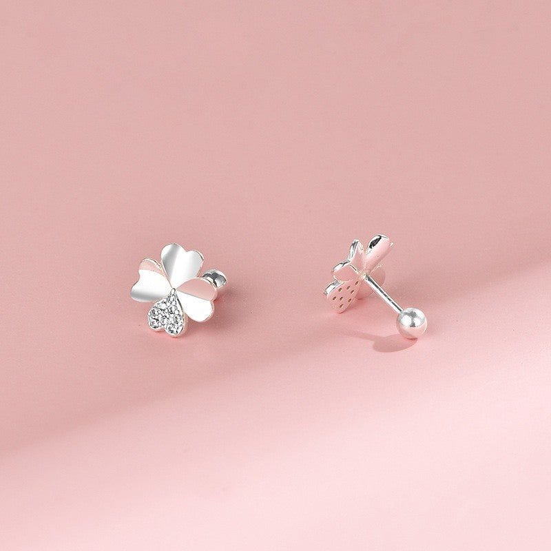 Elegant Four-Leaf Clover Earrings