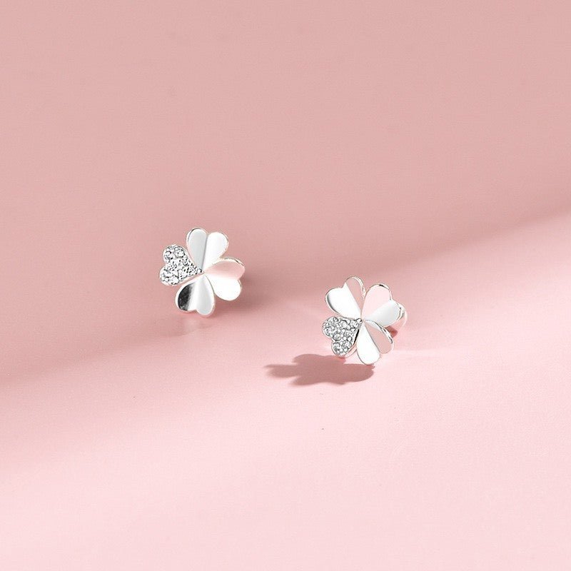 Elegant Four-Leaf Clover Earrings