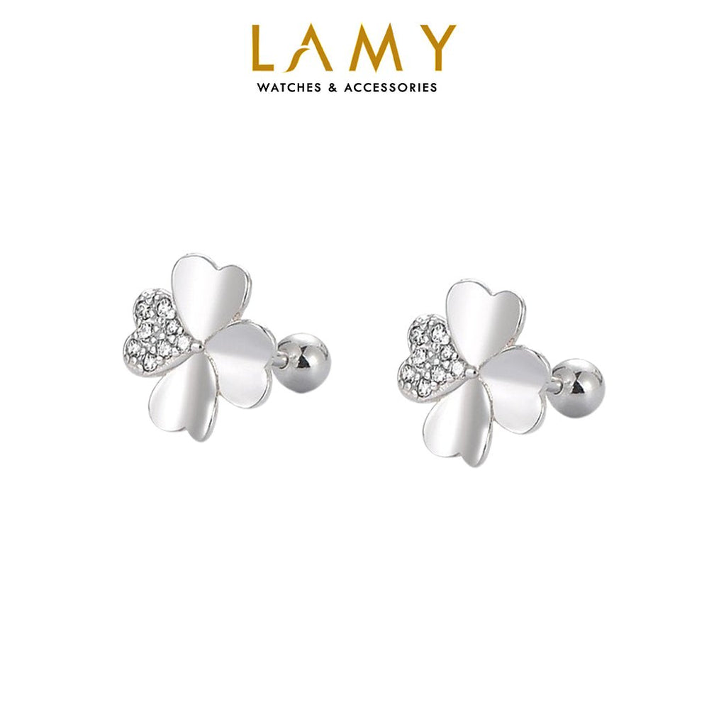 Elegant Four-Leaf Clover Earrings