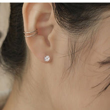 Khuyên tai LAMY Dongdaemun Twisted Knot women's earrings CDE3109SV