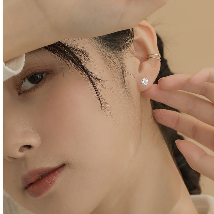 Dongdaemun Twisted Knot Earrings