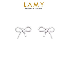 Khuyên tai LAMY Twisted Bow Pattern women's earrings CDE3112SV