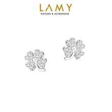 Khuyên tai LAMY Gem-studded Four-leaf Clover women's earrings CDE3084SV