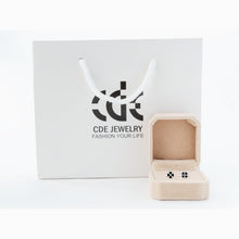 Khuyên tai LAMY Lucky Black Four Leaf Clover Silver Earrings CDE3092