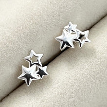 Khuyên tai bạc LAMY Sterling Silver Trio Star Stud Earrings CDE3094SV