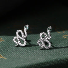 Khuyên tai LAMY Snake Ear Climber Clip Stud Earrings CDE3095SV