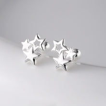 Khuyên tai bạc LAMY Sterling Silver Trio Star Stud Earrings CDE3094SV