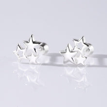 Khuyên tai bạc LAMY Sterling Silver Trio Star Stud Earrings CDE3094SV